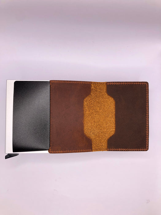 7ovate Slimline Genuine Leather RFID Card Wallet