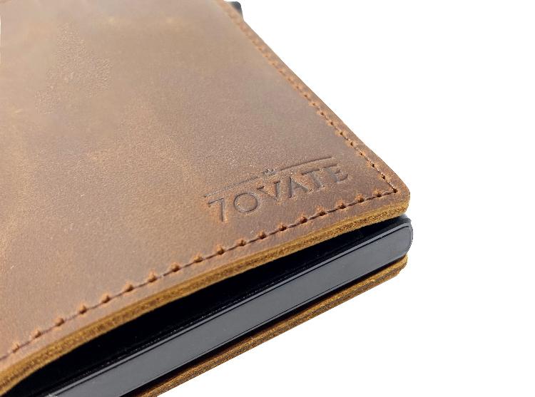7ovate Genuine Leather RFID Card Wallet